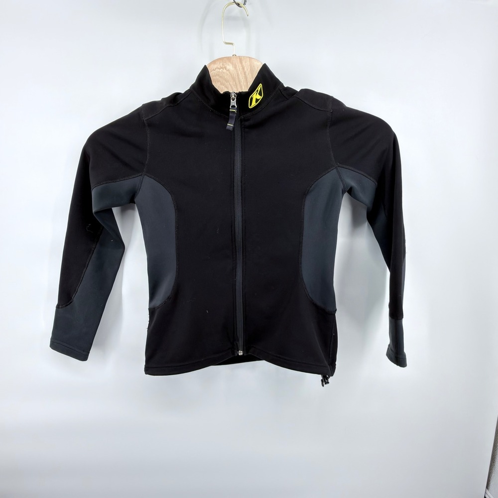 Klim Mid-Layer Jacket Womens XS Black Full Zip Technical Base Layer Mock Neck